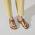 Birkenstock GIZEH BRAIDED Cognac Oiled Leather Sandals Pair View