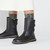 Birkenstock 1025583 UPPSALA SHEARLING Leather Boots Black Lifestyle View