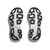 Hoka 1162012 Women's BONDI 9 Road Running Shoes Black White Outsole