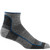 Darn Tough 1715 Men's QUARTER LIGHTWEIGHT Running Socks Charcoal
