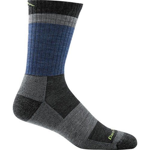 Darn Tough 1924 Men's HEADY STRIPE MICRO CREW Lightweight Hiking Socks Blue