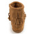 Minnetonka 2297T Kids' Double Fringe Side Zip Boot Taupe Back View