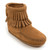 Minnetonka 2297T Kids' Double Fringe Side Zip Boot Taupe