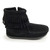 Minnetonka 2299 Kid's Double Fringe Side Zip Boot Black