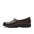 Clarks 26179948 CERTINA EASE Dark Brown Leather Shoes Left View