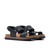 Clarks ARWELL GLIDE Black Combination Sandals Pair View
