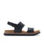 Clarks ARWELL GLIDE Black Combination Sandals Right View