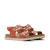 Clarks ARWELL GLIDE Orange Combination Sandals Pair View