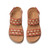 Clarks ARWELL GLIDE Orange Combination Sandals Top View