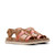 Clarks ARWELL SUN Tan Combination Leather Sandals Pair View