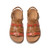 Clarks ARWELL SUN Tan Combination Leather Sandals Top View