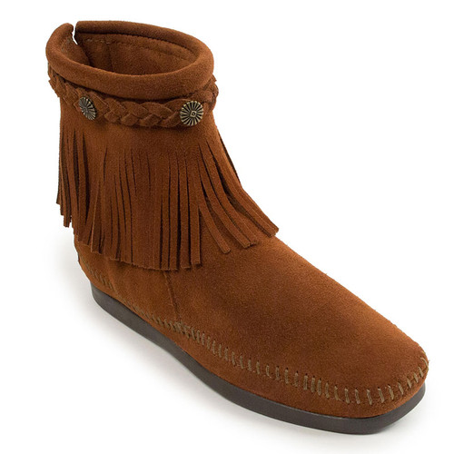 Minnetonka 292 HIGH TOP BACK-ZIP Brown Boots