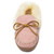 Minnetonka 3375 ALPINE SHEEPSKIN Pink Moc Slippers Front View