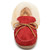 Minnetonka 3376 ALPINE SHEEPSKIN Red Moc Slippers Front View