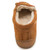 Minnetonka 3502 Women's PILE LINED HARDSOLE Brown Slippers Back View