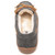 Minnetonka 3507 Women's PILE LINED HARDSOLE Charcoal Slippers Top View