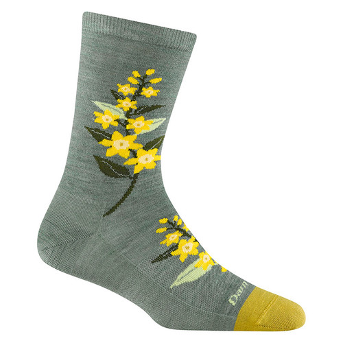 Darn Tough 6104 Women's Blossom Crew Lightweight Lifestyle Socks Seafoam