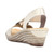 Rieker 624H6 FANNI Wedge Sandals Muschel Back View
