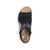 Rieker 68191-00 ROSE Wedge Sandals Black Top View