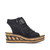 Rieker 68191-00 ROSE Wedge Sandals Black Right View