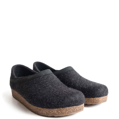 Haflinger 714003-77 Men's GZH Clogs Charcoal