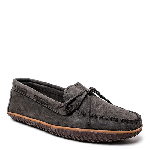 Minnetonka 791A Men's TIE TREAD Moccasins Grey Ruff
