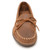 Minnetonka 793A Men's TIE TREAD Unlined Moccasins Brown Ruff Front View