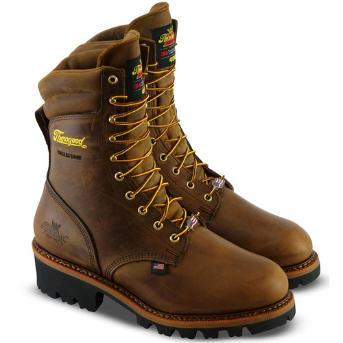Thorogood 804-3554 USA LOGGER SERIES 400g Insulated Steel Toe Logger Boots