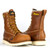Thorogood 804-4210 USA AMERICAN HERITAGE 8" TOBACCO Composite Toe Non-Insulated Wedge Work Boots Front and Back View