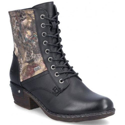 Rieker BERNADETTE 14 93614-00 Schwarz Rauch Multi Dress Boots