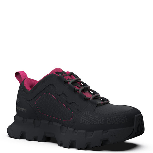 Timberland PRO A5Z6Y Women's POWERTRAIN EV Composite Toe Work Sneakers Black Pink
