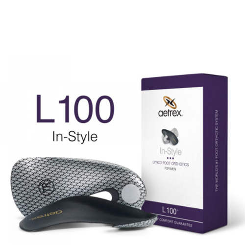 Aetrex L100M Men's IN-STYLE-Orthotics - Insoles for Dress Shoes Box