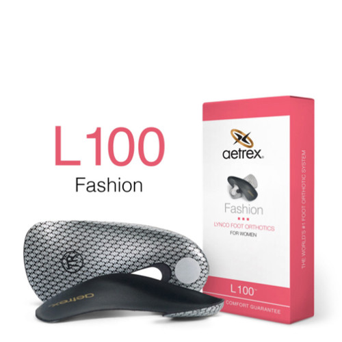 Aetrex L100W Women's FASHION-Orthotics - Insoles for Heels Box