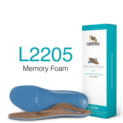Aetrex L2205W Women's MEMORY FOAM METATARSAL Orthotics Box