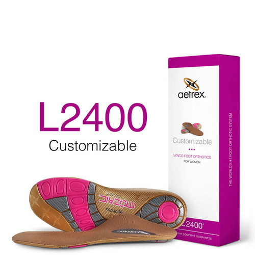 Aetrex L2400W Women's CUSTOMIZABLE Orthotics - Insoles for Personalized Comfort