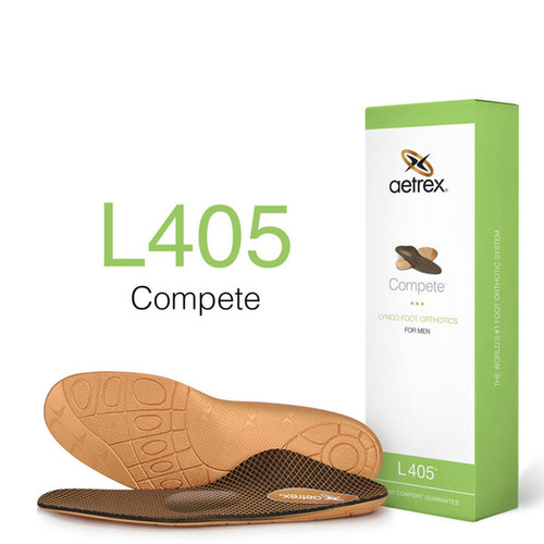 Aetrex L405M Men's COMPETE Metatarsal Orthotics Box