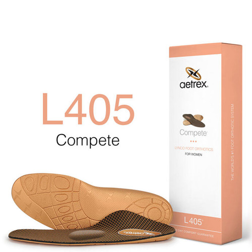 Aetrex L405W Women's COMPETE Metatarsal Orthotics Box