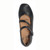 TAOS BANTER Leather Flats Black Top View
