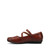 TAOS BANTER Leather Flats Cognac Left View