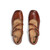 TAOS BANTER Leather Flats Cognac Top View
