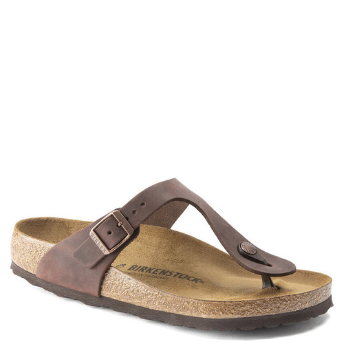 Birkenstock 0743831 GIZEH HABANA OILED LEATHER Sandals