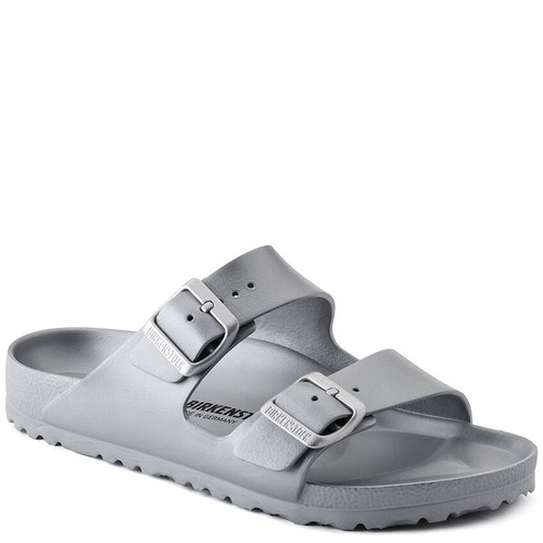 Birkenstock 1003490 Men's ARIZONA ESSENTIALS EVA Metallic Silver Sandals