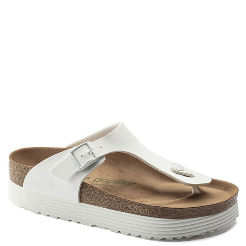 Birkenstock 1018557 GIZEH PLATFORM VEGAN White Sandals