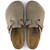 Birkenstock 560771 Women's BOSTON SOFT FOOTBED Clogs Taupe Suede Top View