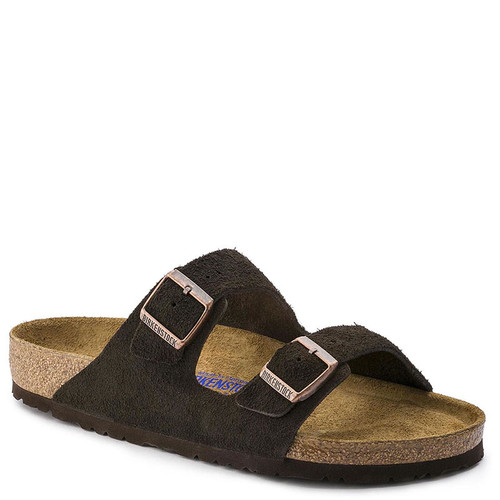 Birkenstock 951311 Women's ARIZONA SOFT FOOTBED Mocha Suede Sandals