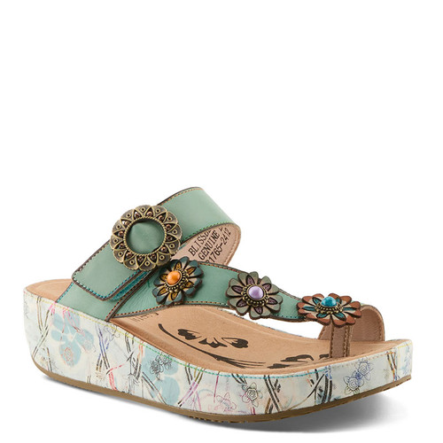 Spring Step Shoes L'ARTISTE BLISSBLOOM Sandals Mint Green