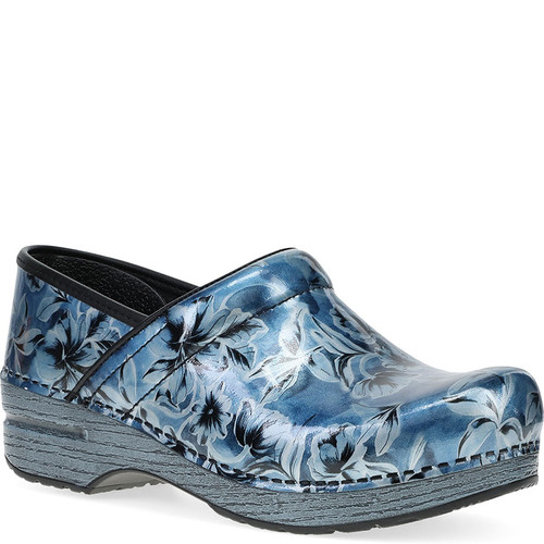 Dansko BLUE VINE PATENT Professional Clogs