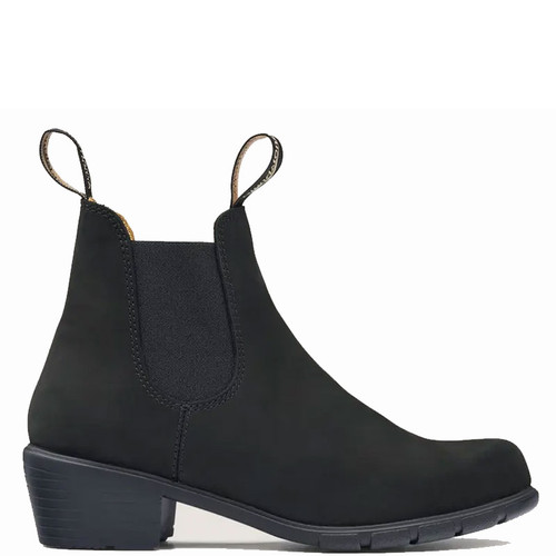 Blundstone 1960 Women's HEELED BOOTS Boots Black Nubuck Side View