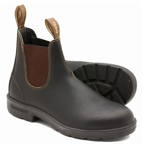 Blundstone 500 Men's ORIGINALS CHELSEA Boots Stout Brown Pair View