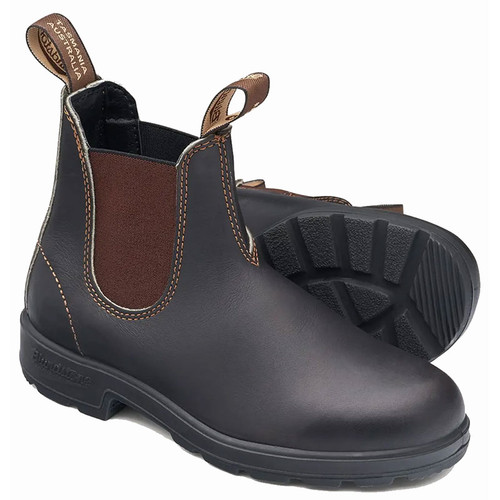 Blundstone 500 Women's ORIGINALS Chelsea Boots Stout Brown Pair View